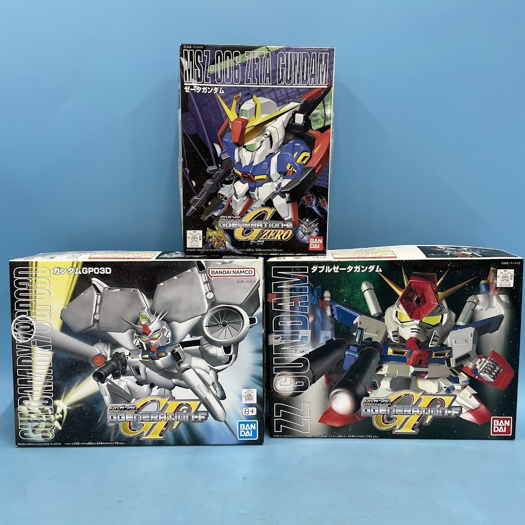 【B441-6】未組立 プラモデル BB戦士 No.198 ゼータガンダム No.207 ガンダムGP03D No.212 ダブルゼータガンダム 計3点 まとめ売り