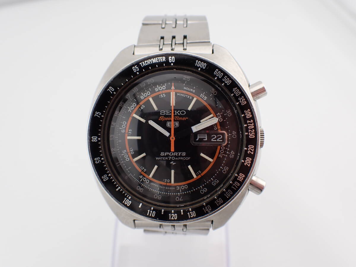 SEIKO 5 SPORTS SPEED TIMER 7017-6020 セイコー 5スポーツ スピードタイマー ラリーメーター 7017A 自動巻 メンズ腕時計