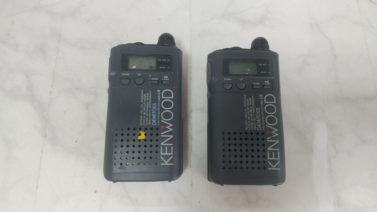 K7190 KENWOOD UBZ-L5 2個セット 特定小電力トランシーバー/ケンウッド/無線機/受信機/ 通電不可 現状品 送料無料 JUNK