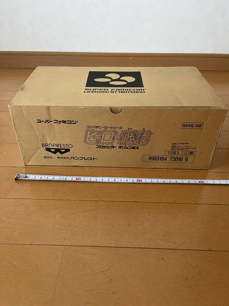 スーパーファミコン　ヒーロー戦記　プロジェクトオリンポス　カートンBOX　バンプレスト