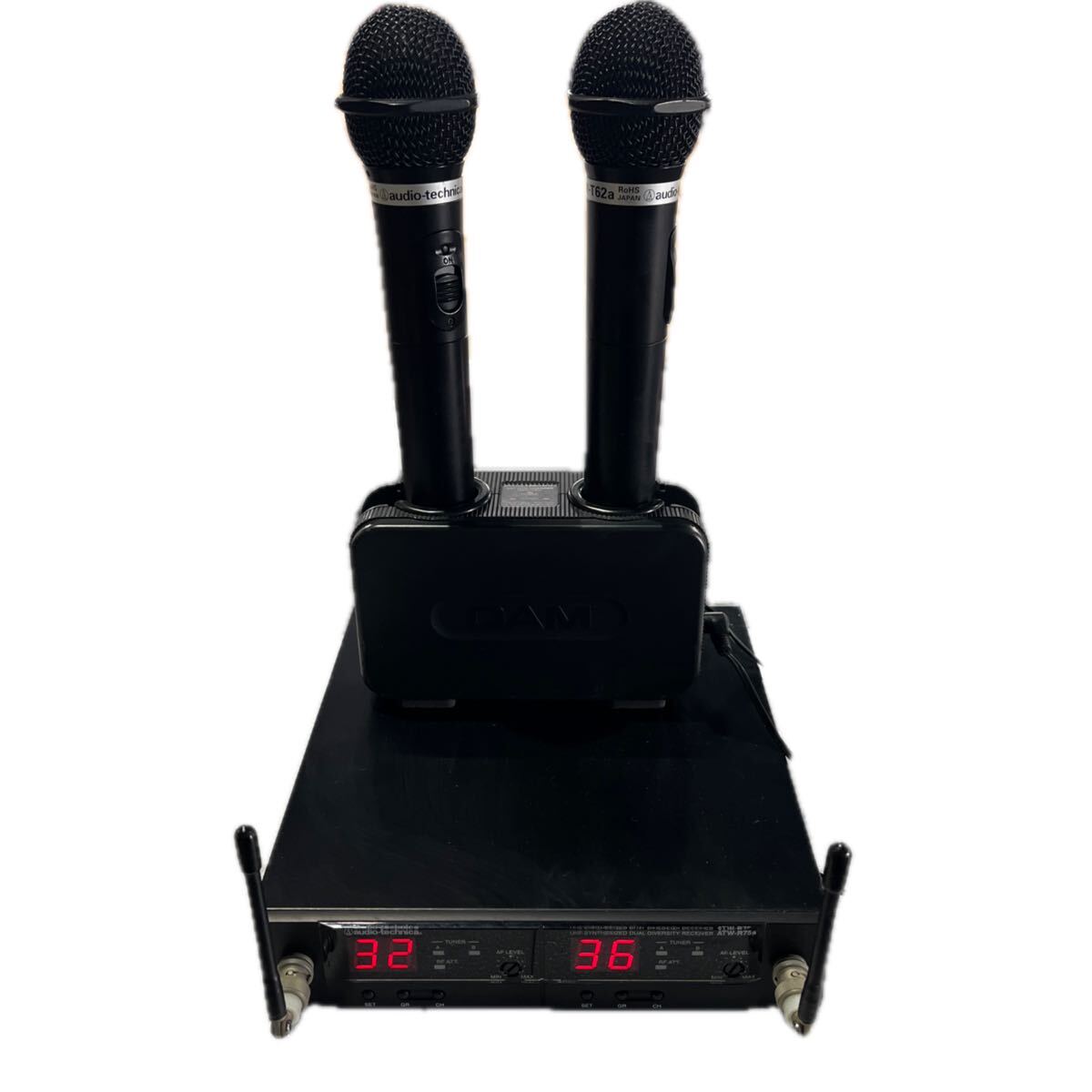 audio-technica/オーディオテクニカ ATW-R75a ATW-T62a ワイヤレスマイクセット