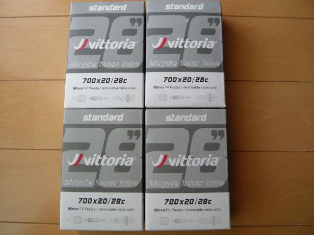 ★ Vittoria ヴィットリア ビットリア STANDARD 700x20/28c バルブ長60mm 4本セット