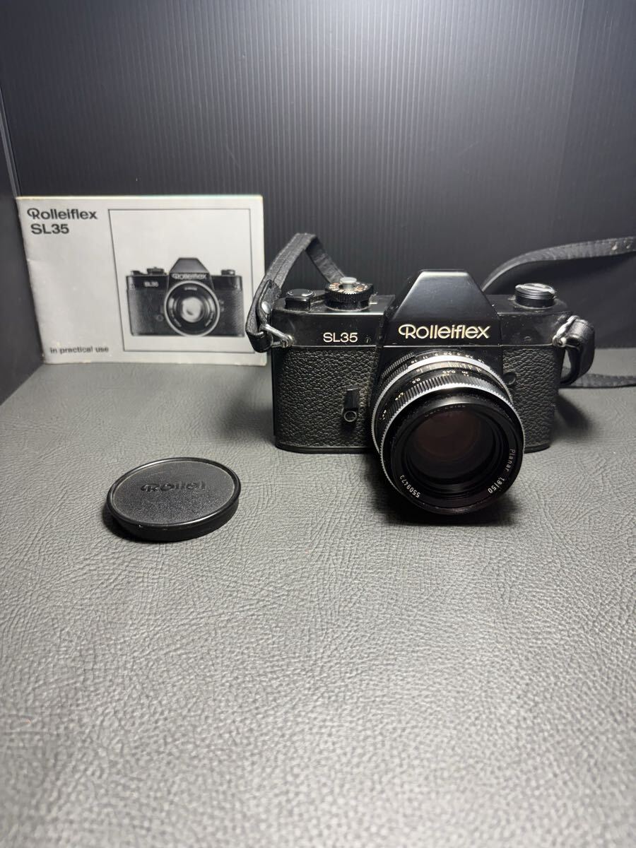(1000円スタート)ROLLEIFLEX SL35 Carl Zeiss Planar 1.8/50mm 一眼レフカメラセット