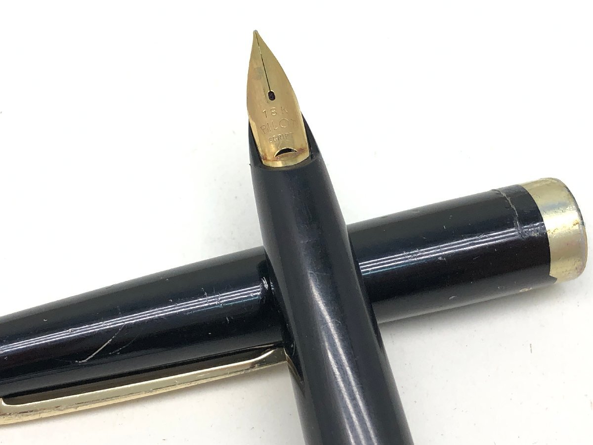 PILOT パイロット エリート 万年筆 ペン先 18K 筆記未確認 現状渡し 中古 【UC060011】★