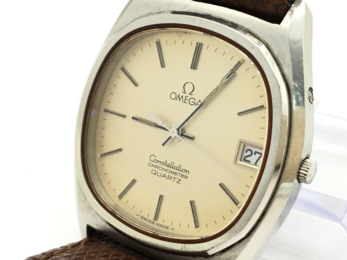 OMEGA オメガ Constellation コンステレーション デイト 3針 シルバー文字盤 腕時計 動作未確認 現状渡し 中古【UW050599】▲