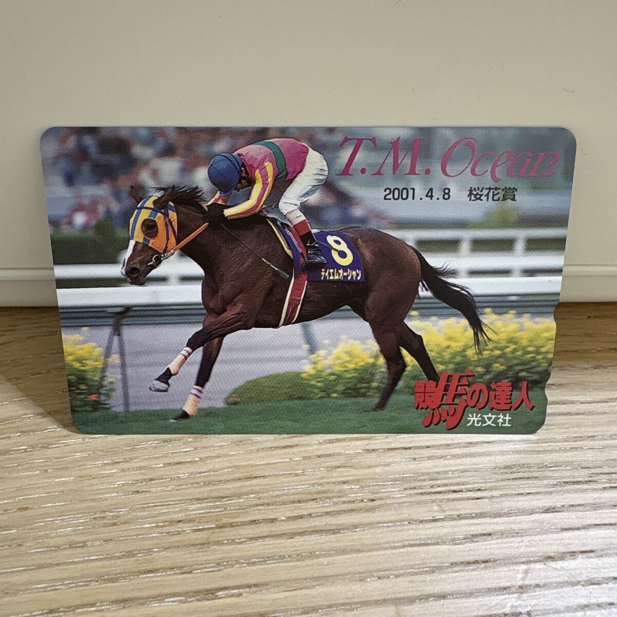 【未使用】T.M.Ocean 競馬テレカ 競馬の達人 光文社