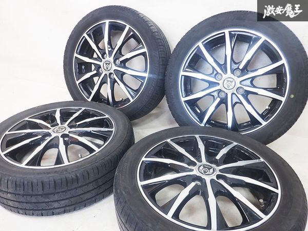 ガリキズ無し☆ Weds ウェッズ RIZLEY MG ライツレー エムジー 15インチ 4.5J +45 PCD100 4穴 ホイール 165/55R15 タイヤ 4本 N-BOX N-WGN