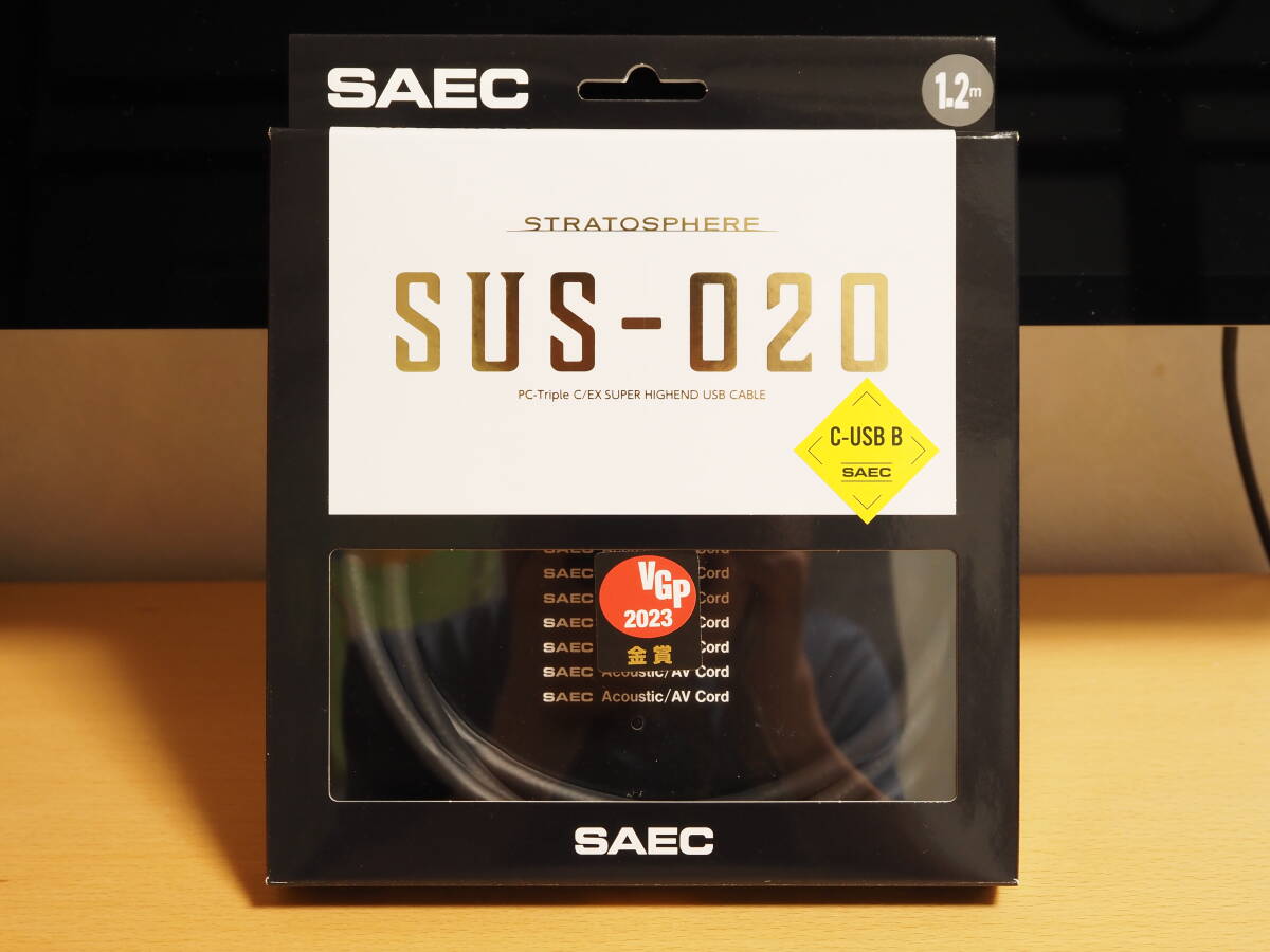 ★ SAEC STRATOSPHERE USBケーブル TypeC→B 1.2m SUS-020 美品 ★