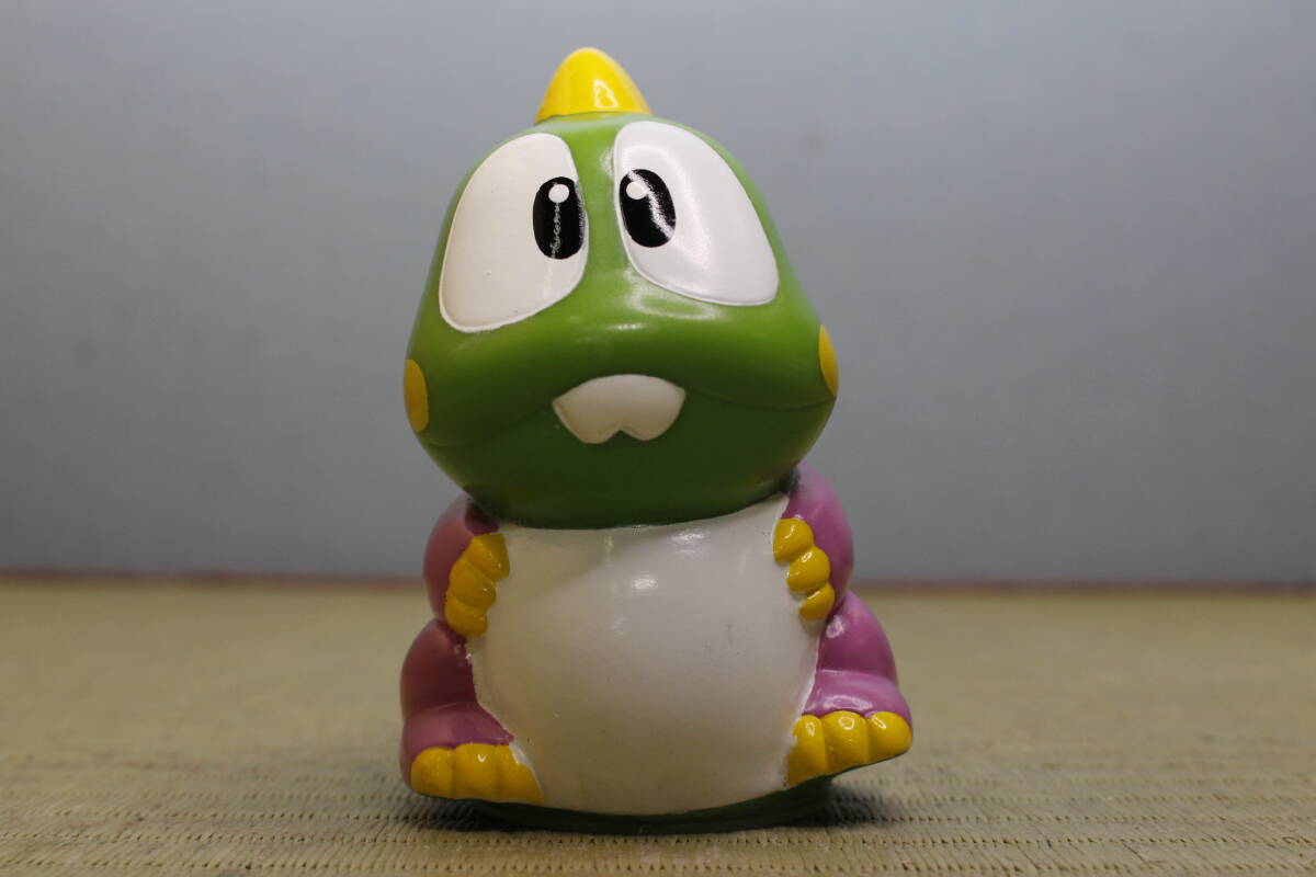 ☆56☆USED☆保管現状品☆当時物 タイトー バブルボブル バブルン 貯金箱 ソフビ フィギュア パズルボブル レトロゲーム フィギュア