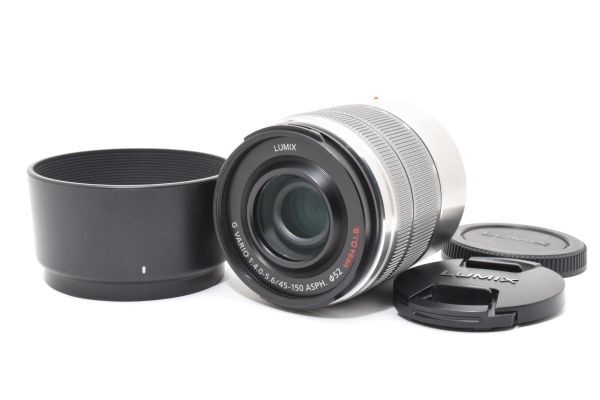 ★美品★ パナソニック　Panasonic LUMIX G VARIO 45-150mm F4-5.6 ASPH. MEGA O.I.S. ★フード付き★ SS1177 #1784