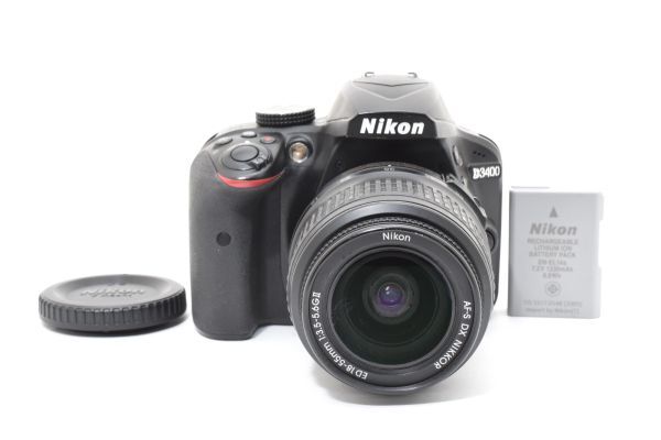 ★美品・ショット数: 26760回★ Nikon ニコン D3400 ボディ AF-S NIKKOR 18-55mm 1:3.5-5.6 GⅡ ED SS1175 #1782