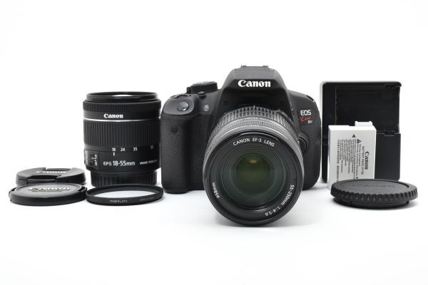 ★美品・ショット数: 31224回★ キヤノン Canon EOS kiss X7i + EF-S 18-55mm IS STM + 55-250mm IS SS1159 #1765