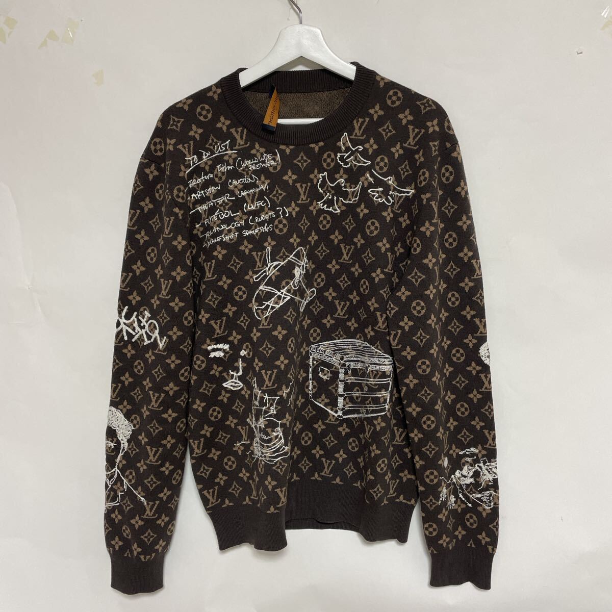 LOUIS VUITTON ルイヴィトン モノグラム エンブロイダード セーター L 中古