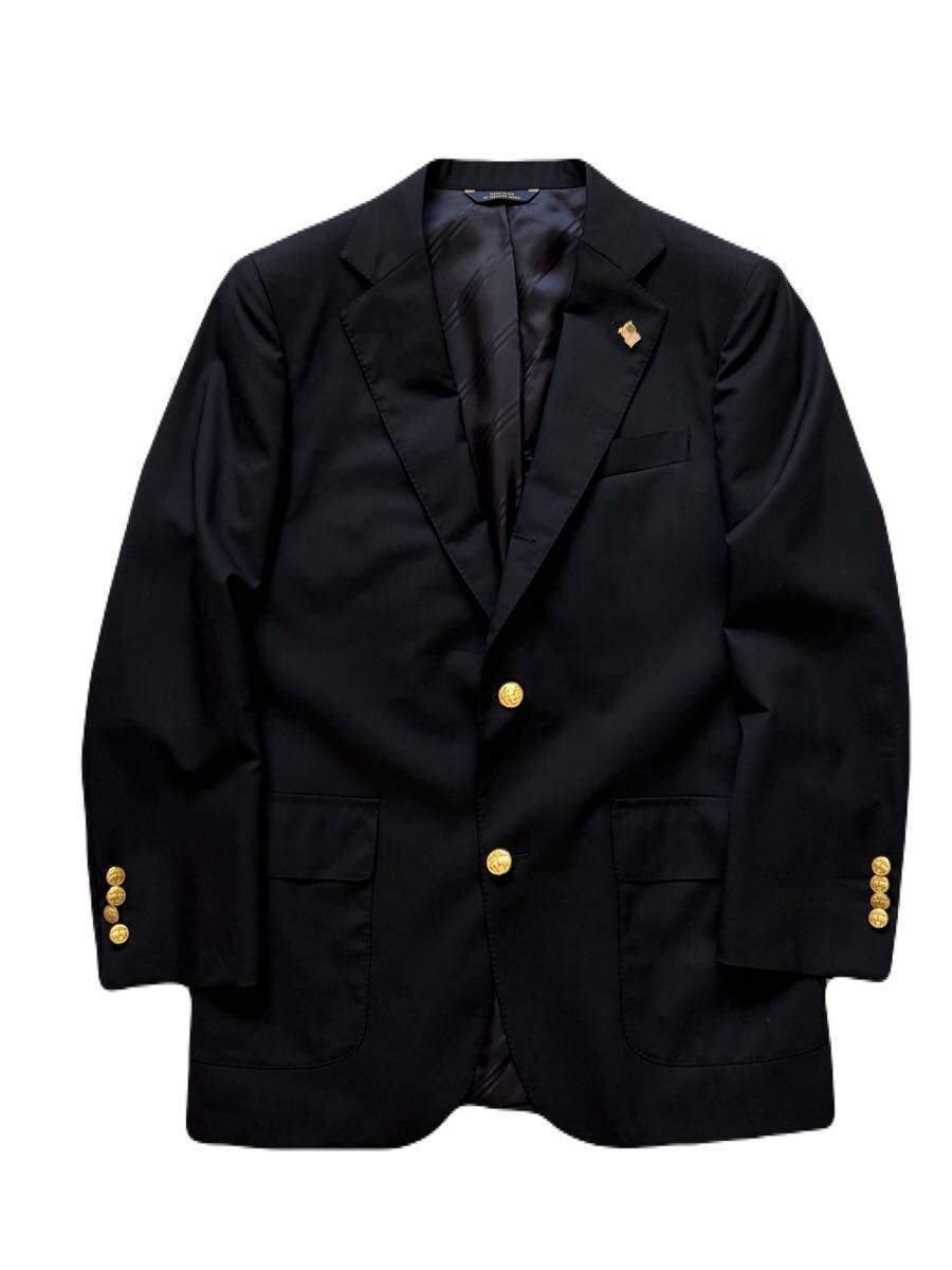 希少 USA製 Brooks Brothers 1818 ネイビー ブレザー テーラードジャケット ブルックスブラザーズ Madison 37S 米国製 LoroPiana Southwick