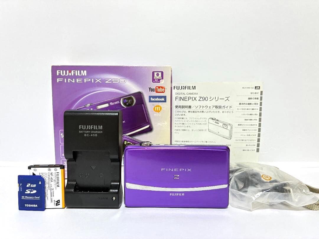 ■ 美品 ■ フジフイルム　FUJIFILM FinePix Z90 パープル 《動作確認済》#337-14JN26-Y