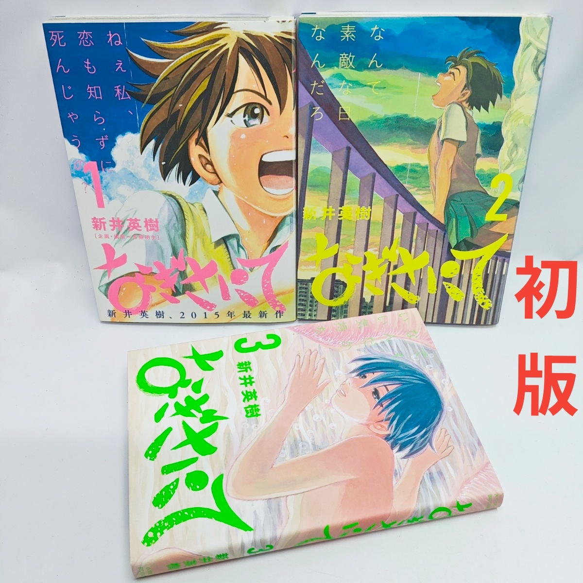 なぎさにて 全3巻セット 全巻初版 新井英樹 ビッグコミックス 漫画 コミック Nagisa Nite Vol.1-3 First Print Set