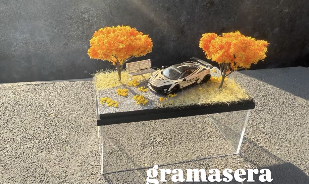 ★希少★ 1/64 模型　ガレージ ミニチュア ミニカー等　ディスプレイ　ジオラマ　ケース カーモデル展示用景観 カーモデル リアル模型