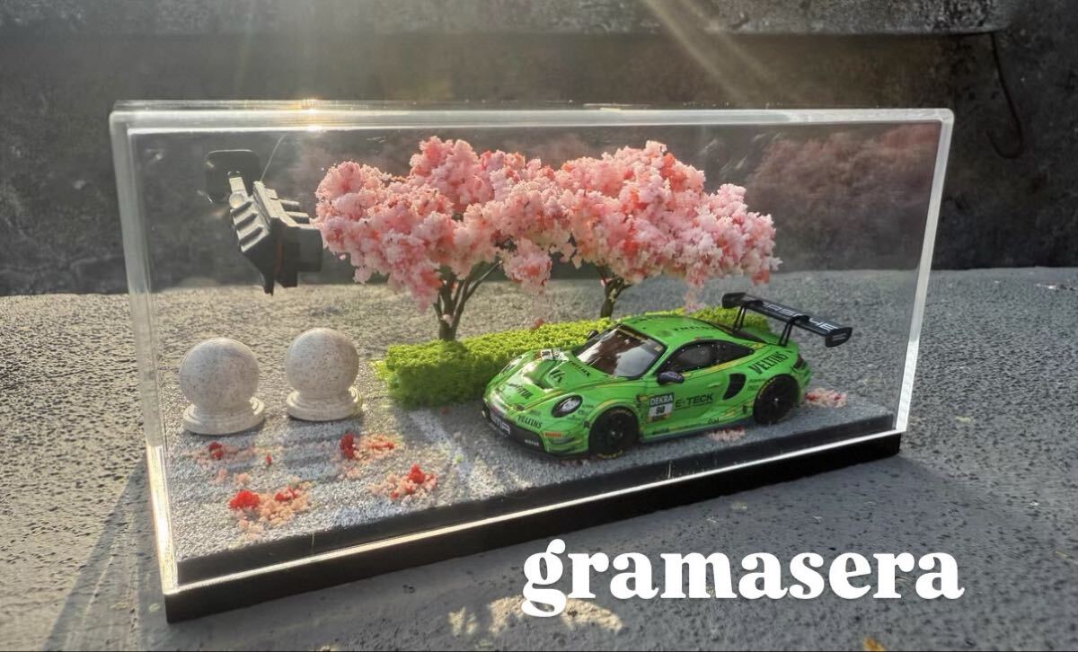 ★希少★ 1/64 模型　ガレージ ミニチュア ミニカー等　ディスプレイ　ジオラマ　ケース カーモデル展示用景観 ディスプレイケース