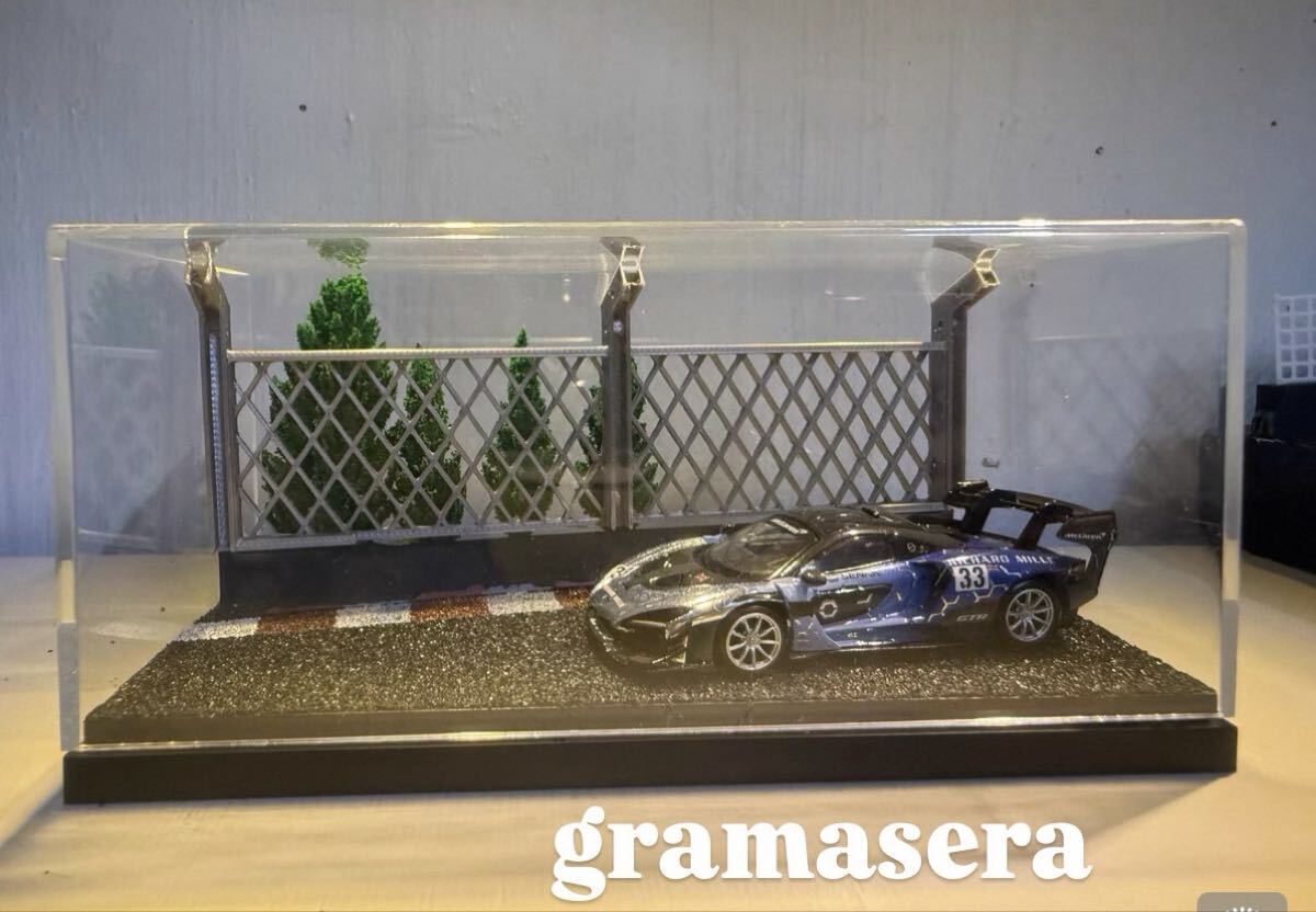 ★希少★ 1/64 模型　ガレージ ミニチュア ミニカー等　ディスプレイ　ジオラマ　ケース カーモデル展示用景観