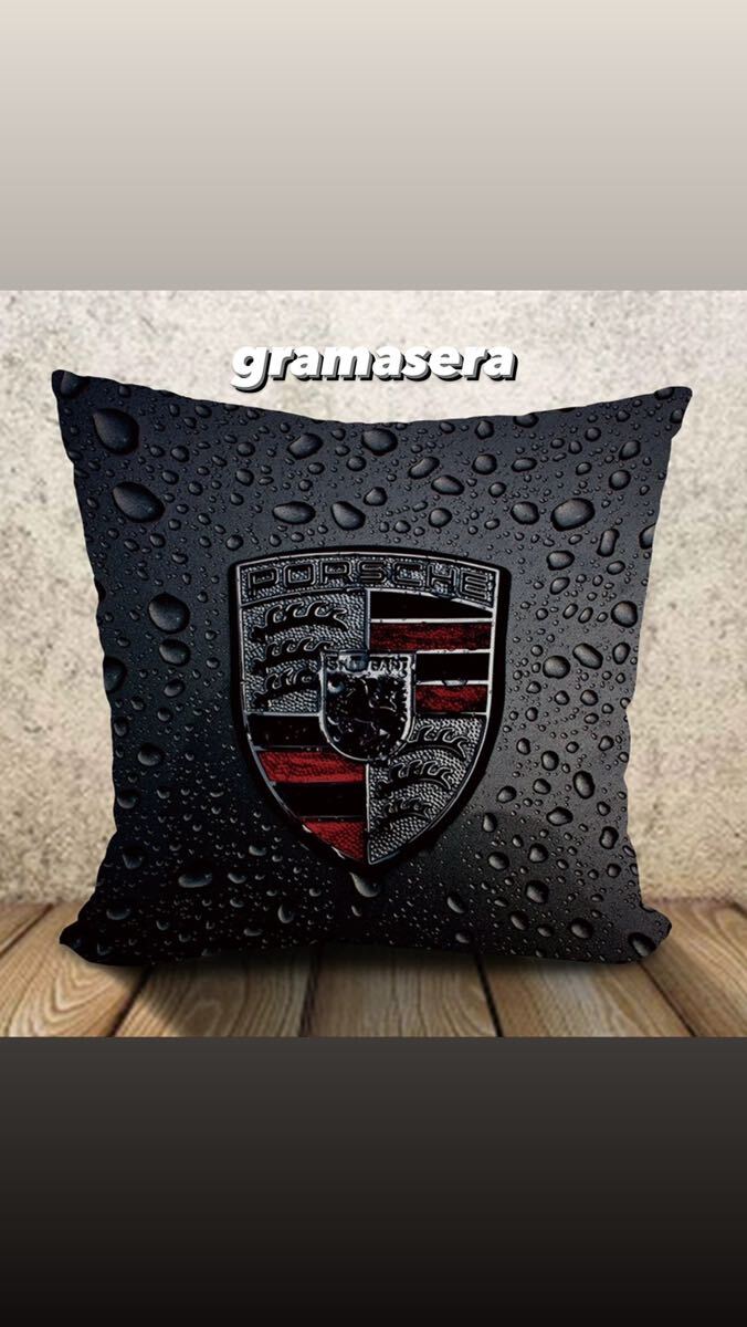 ★レア★ Porsche ポルシェ　クッション 高品質　ロゴクッション