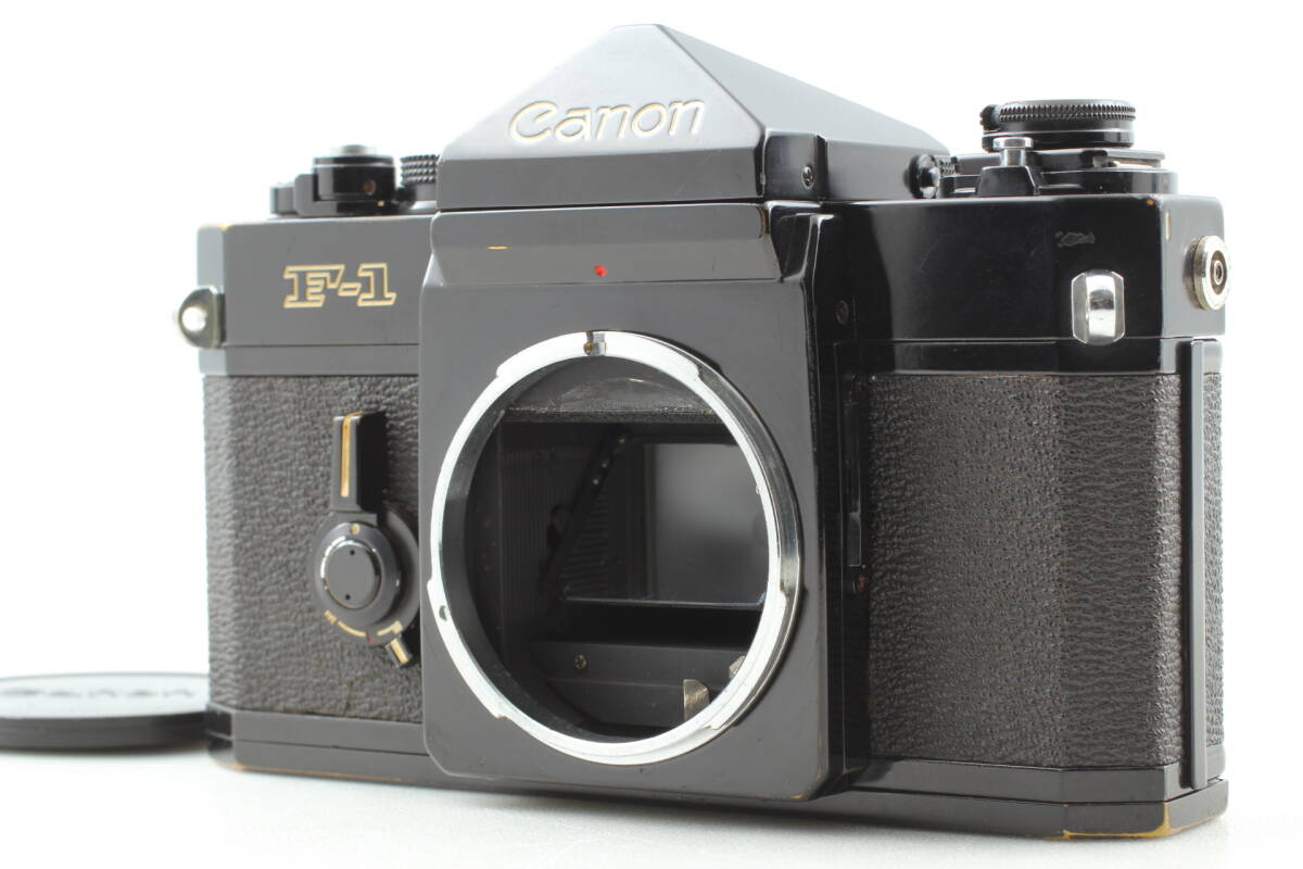 【美品・キャップ付】Canon F-1 前期型 ボディ 35mmフィルムカメラ 動作確認済 EF-2121