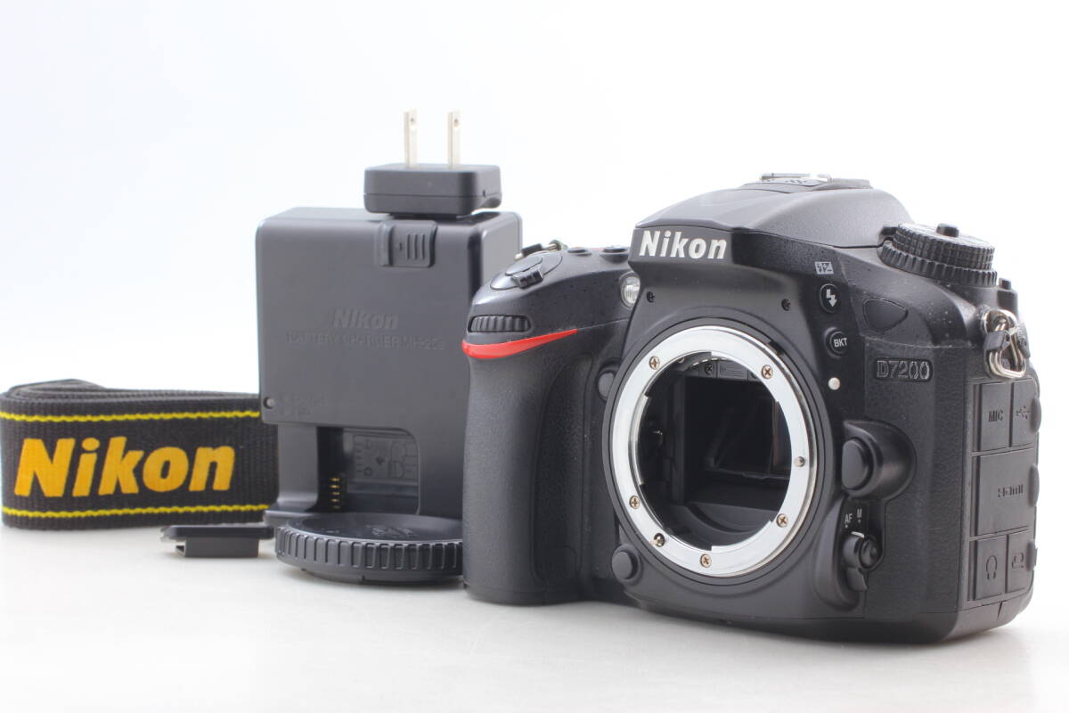 【シャッター17,860回】Nikon D7200 ボディ 24.2MP デジタル一眼レフカメラ 動作確認済 EF-2126