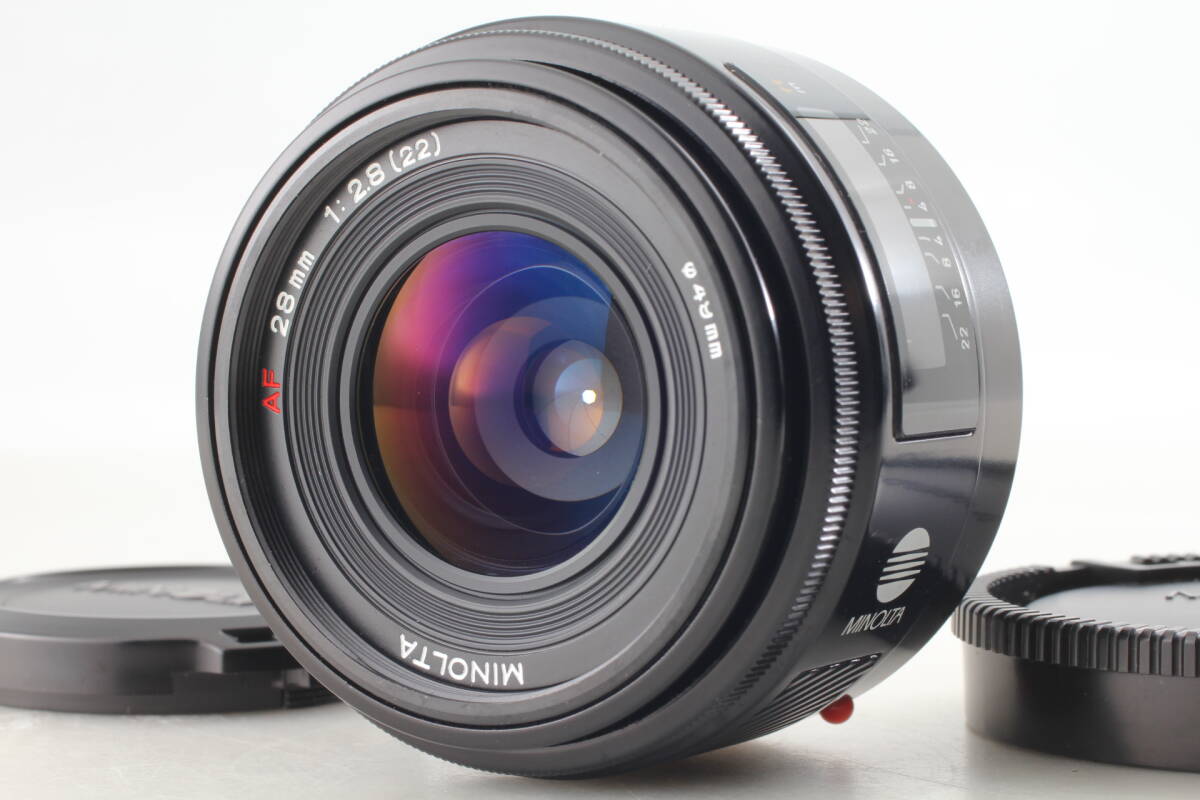 【美品】Minolta AF 28mm F2.8 Sony Aマウント 広角単焦点レンズ 動作確認済 EF-2155