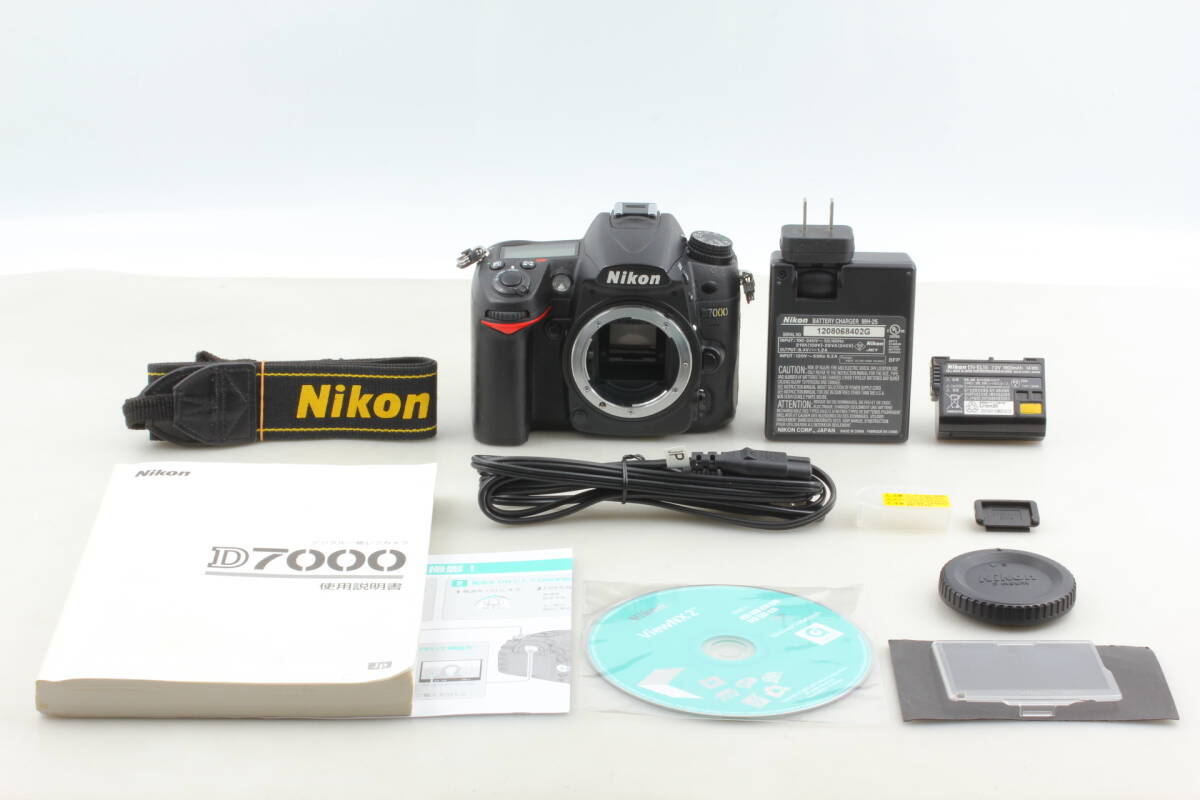 【シャッター23,981回】Nikon D7000 ボディ 16.2MP デジタル一眼レフカメラ 動作確認済 EF-2196