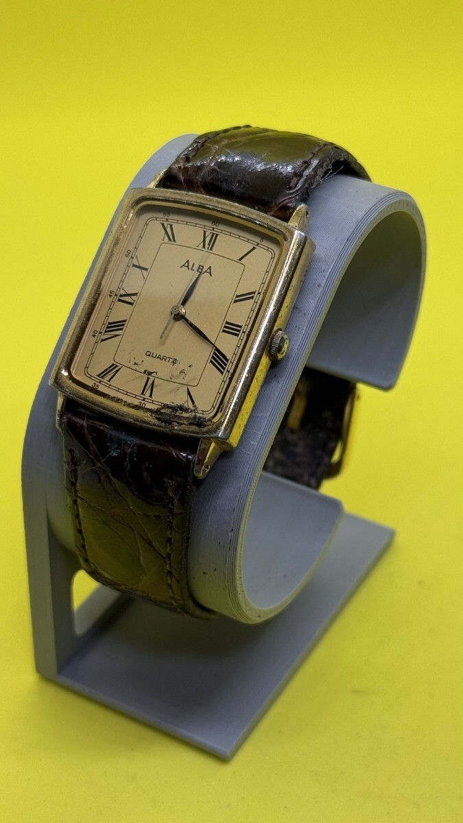 Y-2 SEIKO ALBA クォーツ 腕時計 ヴィンテージ スクエア アンティーク メンズ セイコー アルバ