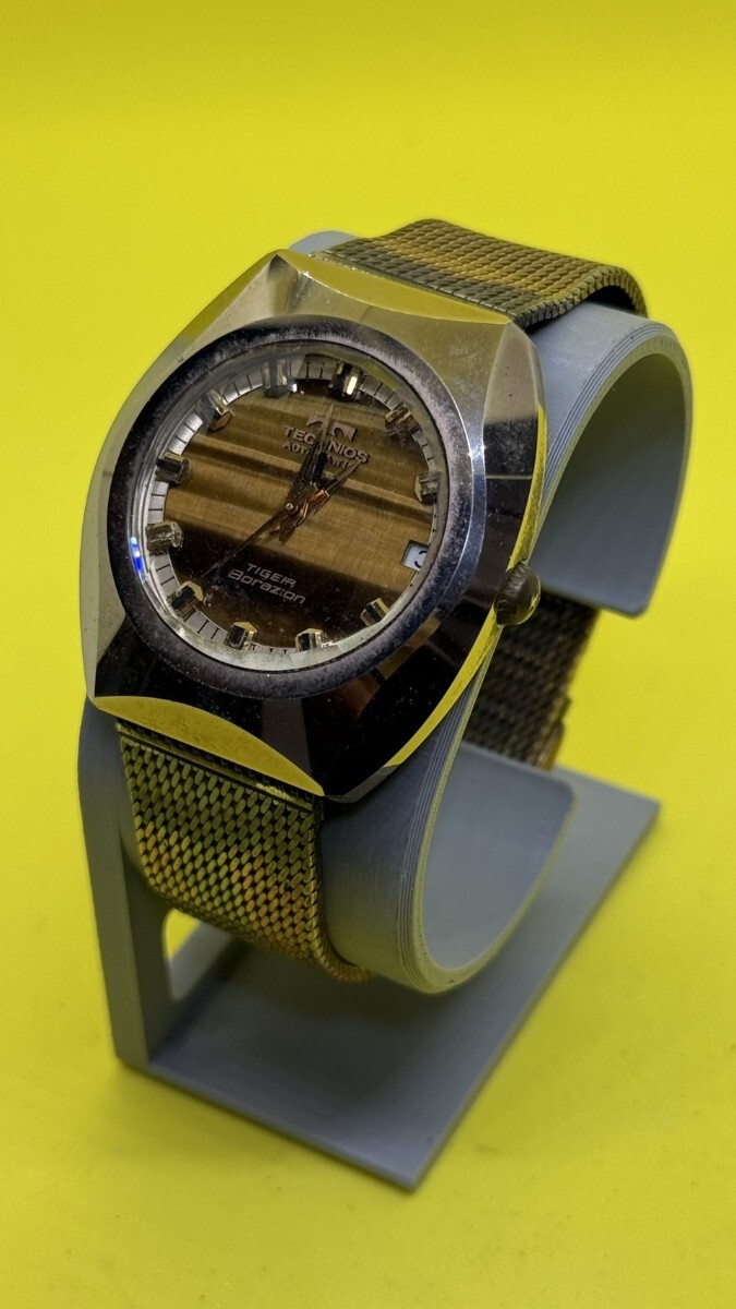 Y-9 TECHNOS TIGER Borazon 自動巻き 腕時計 テクノス タイガーボラゾン ヴィンテージ アンティーク