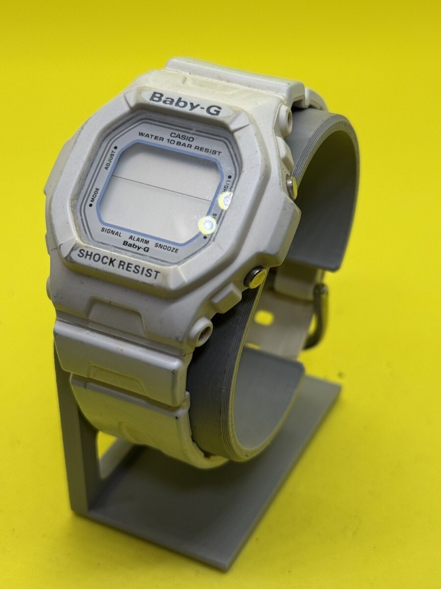 イ-1 CASIO Baby-G クォーツ 腕時計 ベビージー カシオ デジタル レディース ホワイト