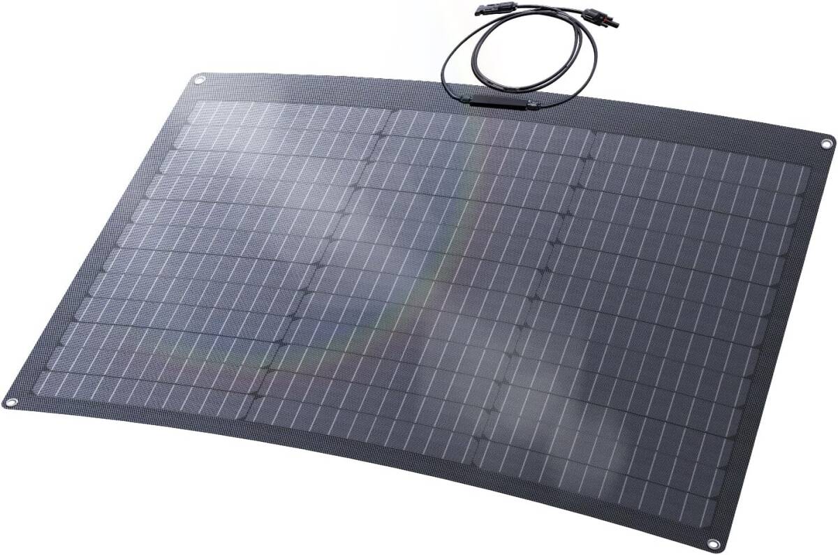 新品 単結晶 ETFE 据置型 50W 19V フレキシブルソーラーパネル 太陽光パネル 変換効率25% 50度曲げ可能 災害対策 防水防塵 超軽量 Yinlader