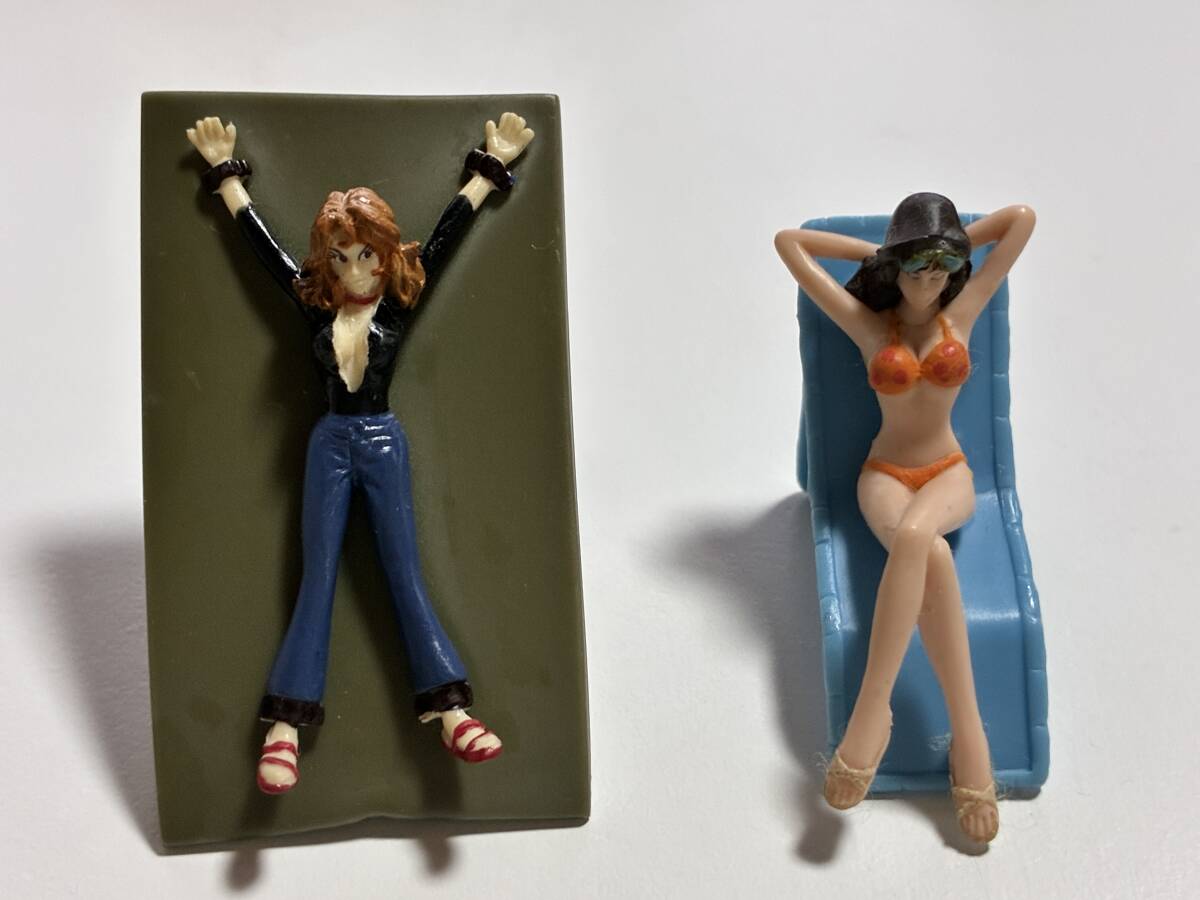 2004年 コカコーラ ルパン三世ベストセレクションフィギュア 峰不二子 2個　捕らわれた不二子　日光浴の不二子