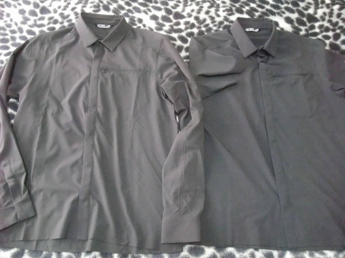 アークテリクス ARC'TERYX 半袖シャツ SKYLINE SS SHIRT ＆長袖シャツ　ブラック　サイズＭ