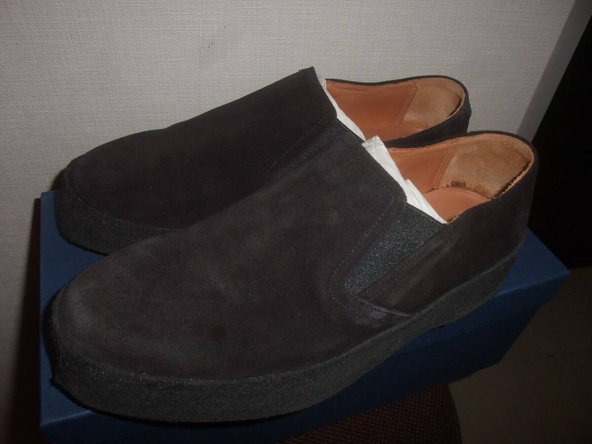 英国製　サンダース　2035BS MUDGUARD SLIP ON　マッドガードスリッポン　スエード　UK7