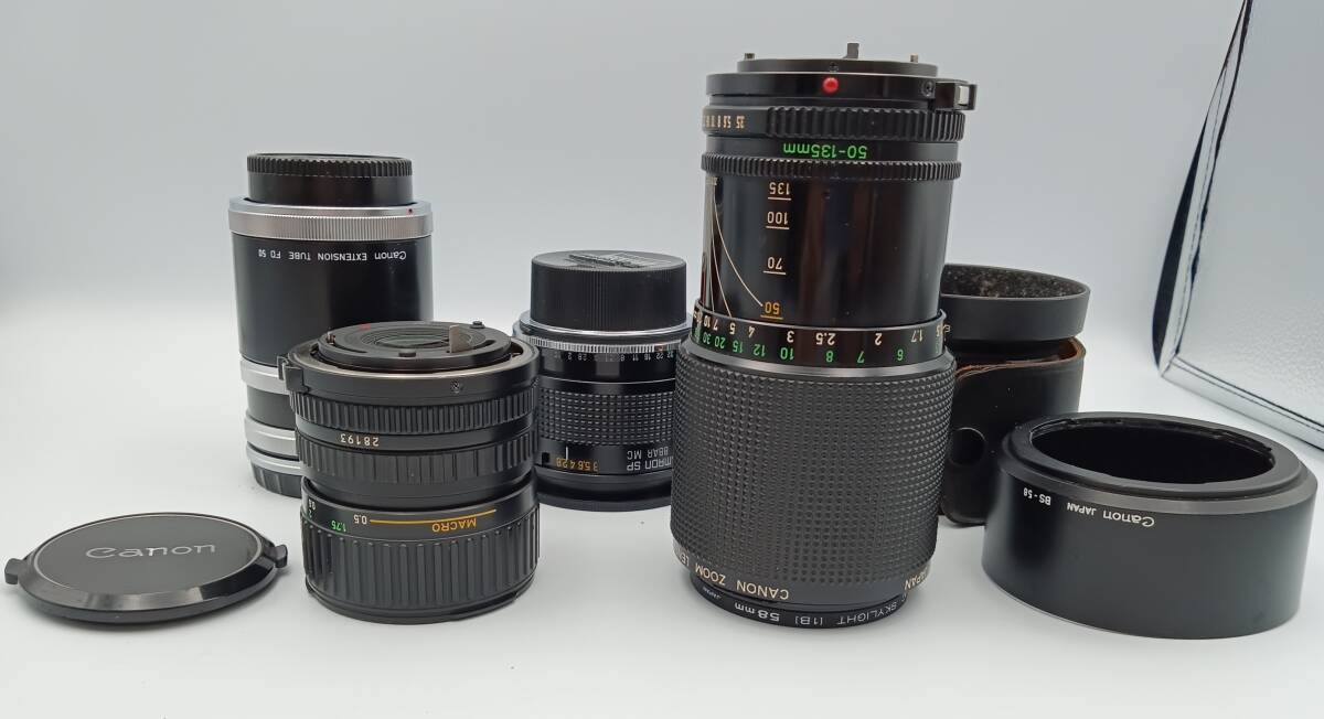 【ジャンク】CANON キャノン FD 50-135mm 1:3.5、FD 35-70mm 1:3.5-4.5、その他、まとめ 動作未確認