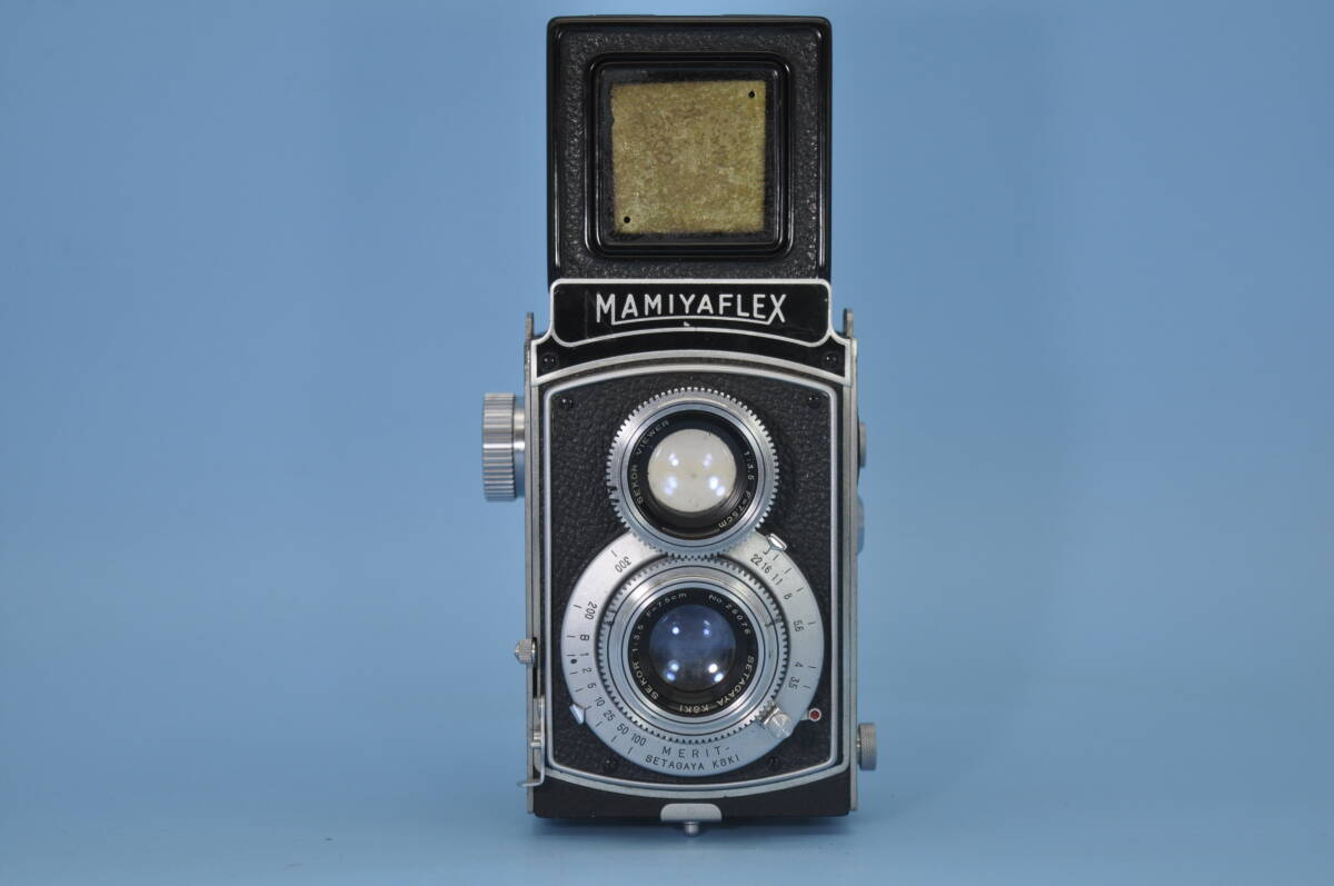 ★中古品　マミヤ　MAMIYAFLEX MERIT SETAGAYA KSKI 二眼レフカメラ　(No. 30・・・)【実働品】◆◆