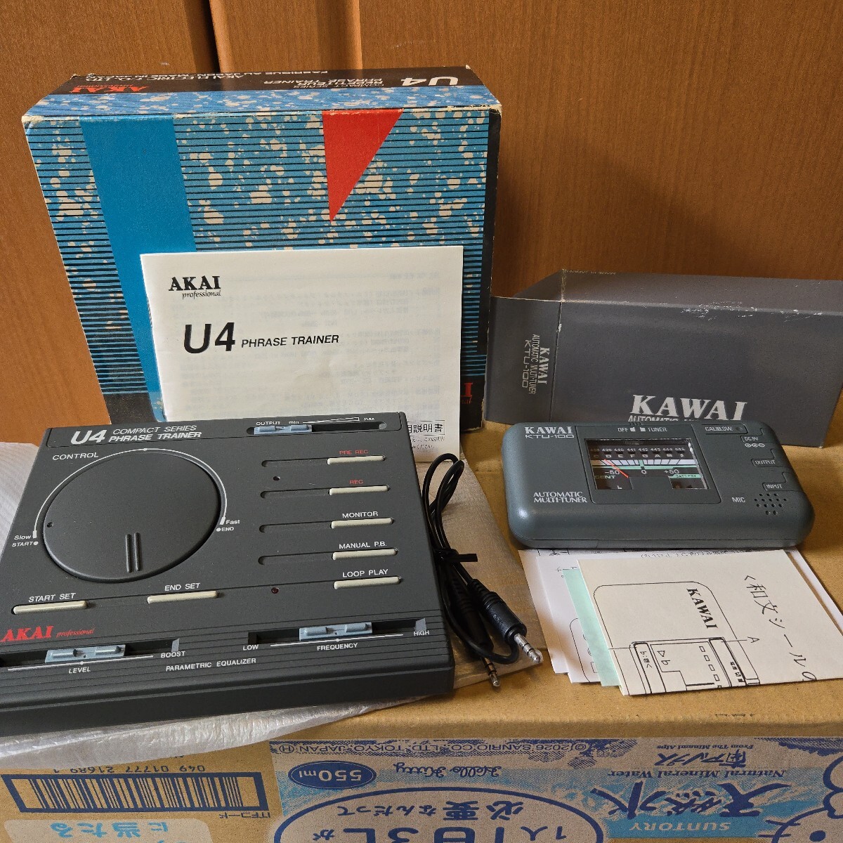 AKAI U4フレーズトレーニング、KAWAI KTU-100チューナー