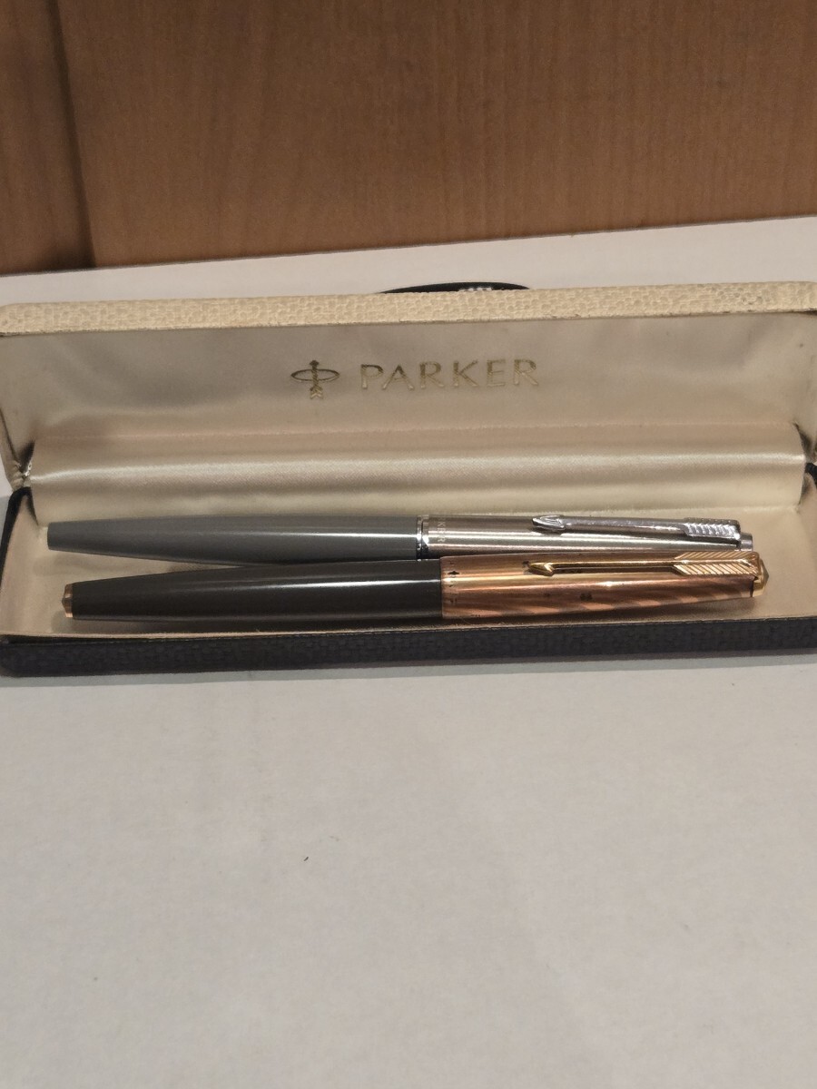 パーカー 61 万年筆 フェザーゴールドキャップ 14K GF 筆記用具 ヴィンテージ&シルバーフェザーキャップ ボールペン