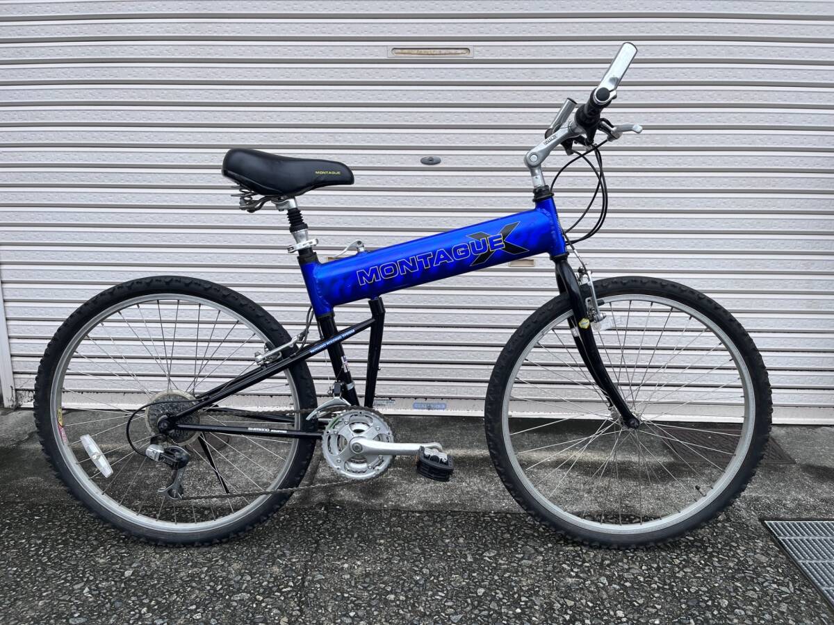 ■MONTAGUE モンタギュー　おりたたみMTB 　USA　３×７S　中古品　要整備■