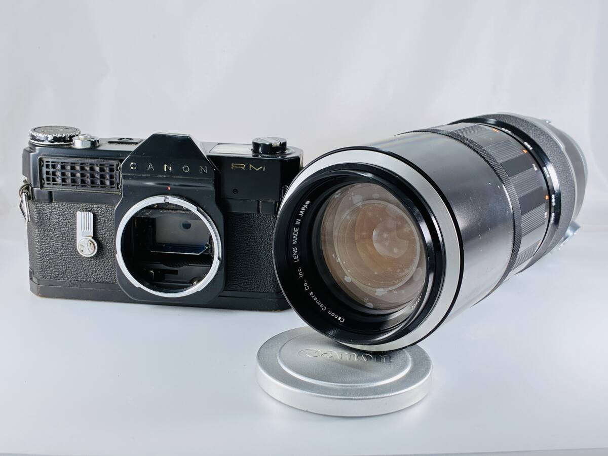 ★訳あり実用品★ キヤノン CANON FL 85-300mm F5 ★絞り粘り / CANONFLEX RM ブラック ★セレン反応、シャッター変化OK! #S0303