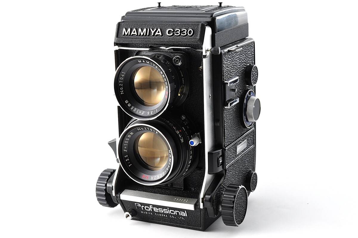 【動作確認済み】 Mamiya マミヤ C330 Professional f + SEKOR DS 1:3.5 f 105mm 二眼レフ フィルムカメラ#1433