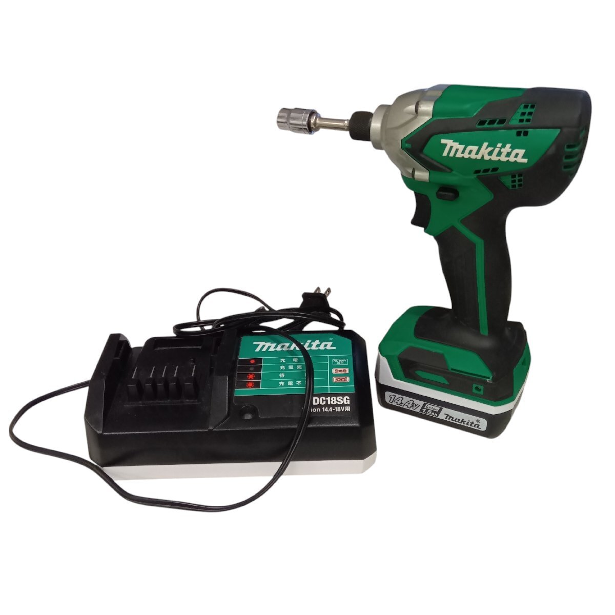 [9304-802S] 1円スタート Makita MTD001D 充電式インパクトドライバ エントリーモデル 【中古】 現状販売 マキタ 本体・バッテリー・充電器