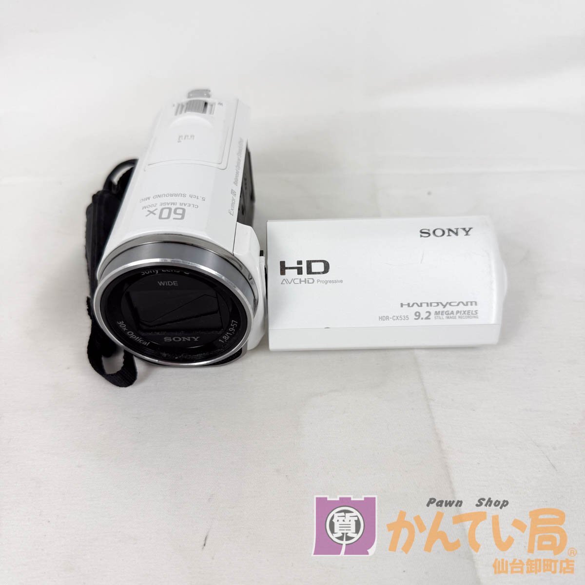 [9304-807NN]ソニー HDR-CX535 デジタルビデオカメラ【中古】液晶焼け 本体のみ 通電確認 内蔵メモリ 光学30倍 ジャンク品