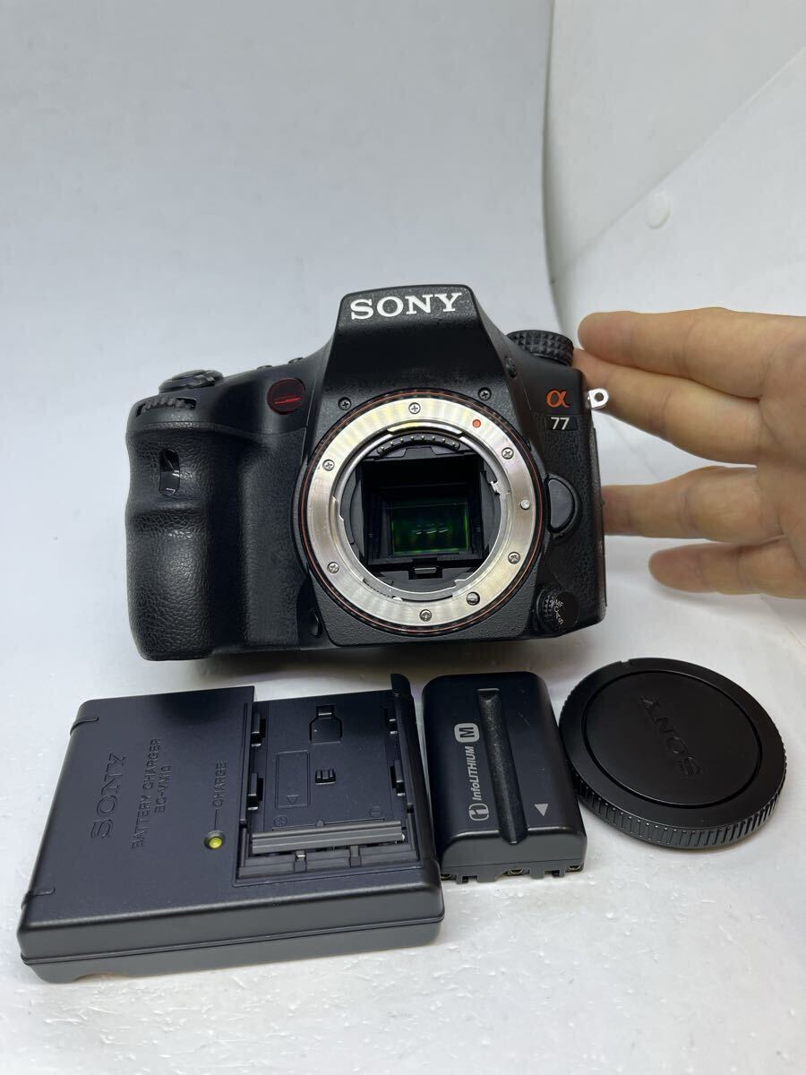 ★美品★安心動作保証付き★ ソニー SONY α77 ボディ SLT-A77V 【ショット数 29149 回】