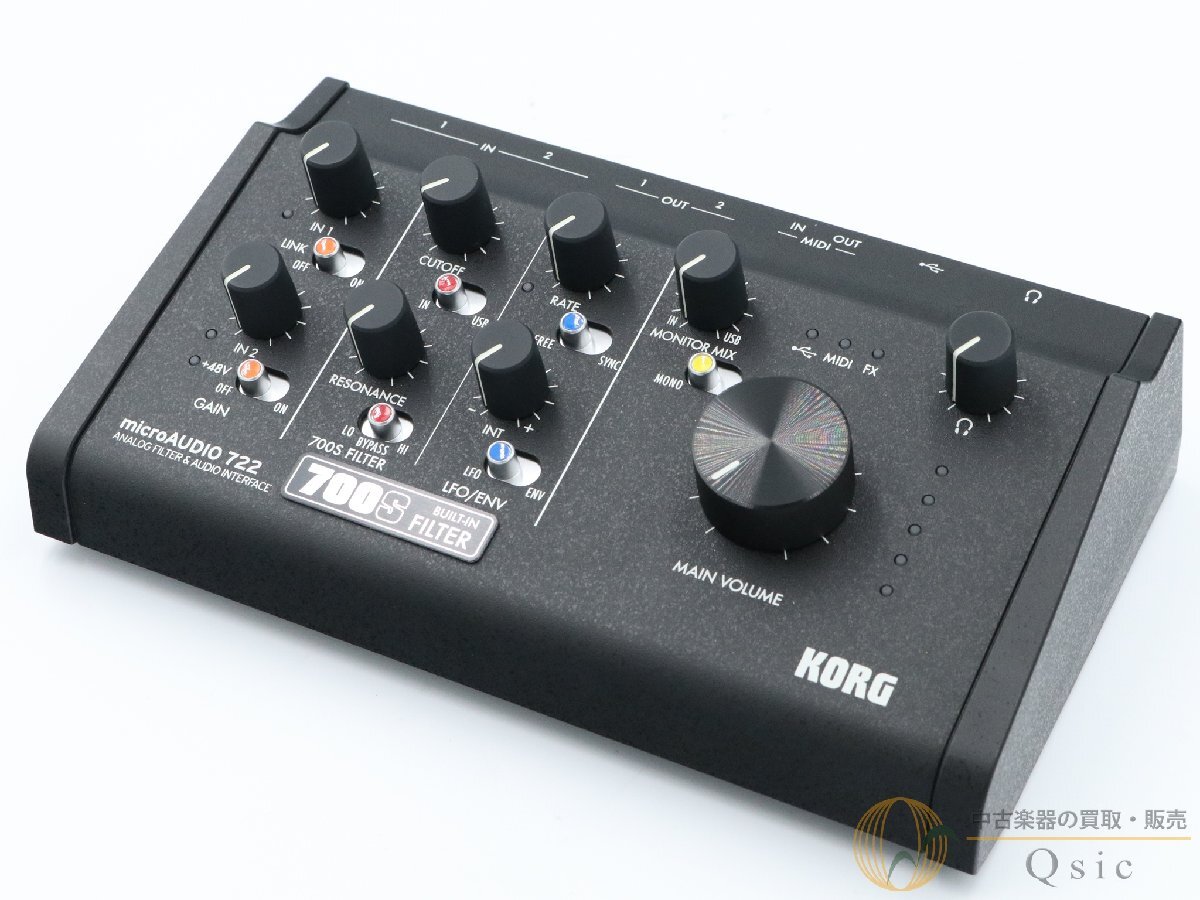 [新品同様] KORG microAUDIO722 高音質とシンプルな操作性を求めるクリエイターにも最適 [RM791]【神戸店在庫】