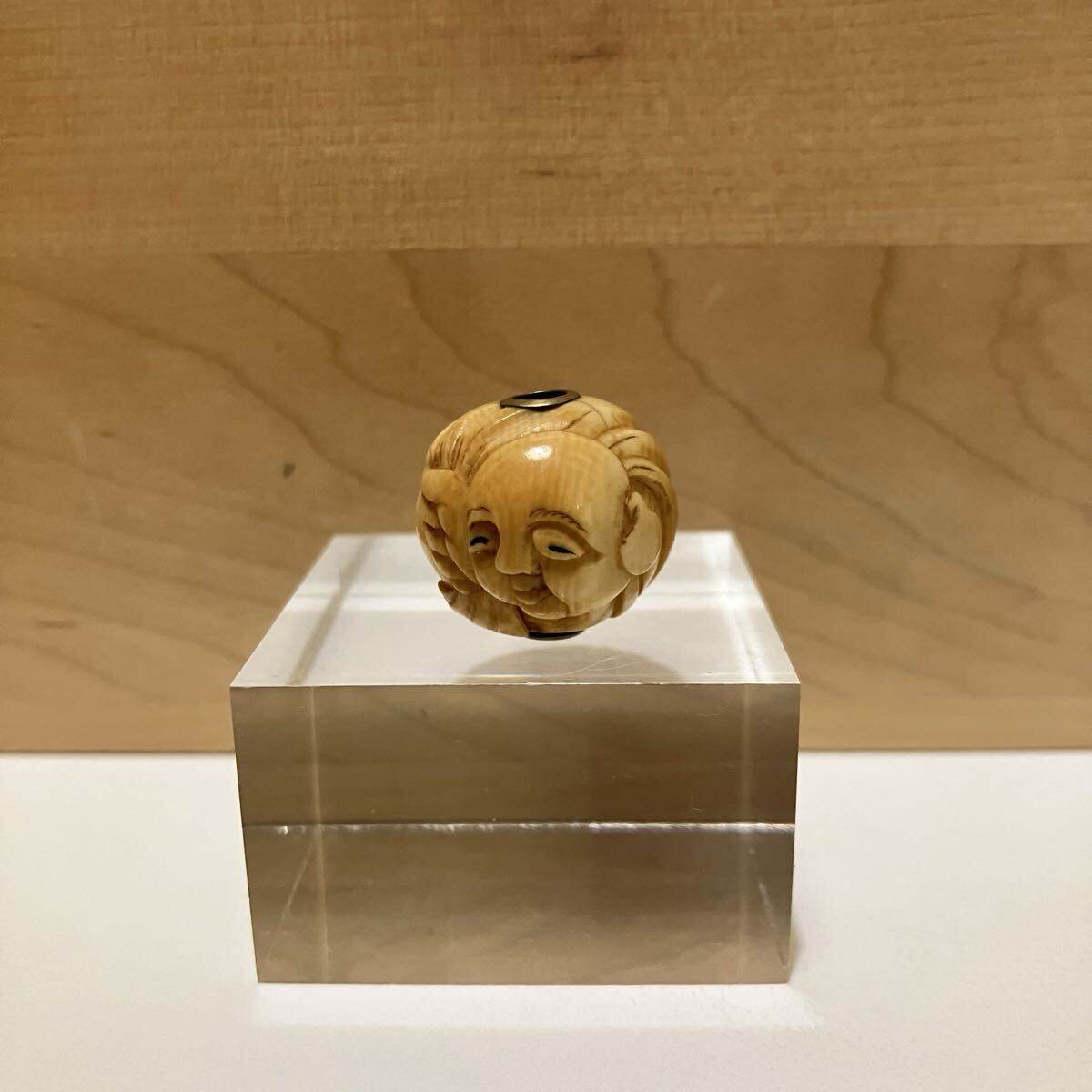 古美術 骨董 印籠 蒔絵 彫刻 提げ物 緒締め 時代物 根付 緒締玉 布袋和尚