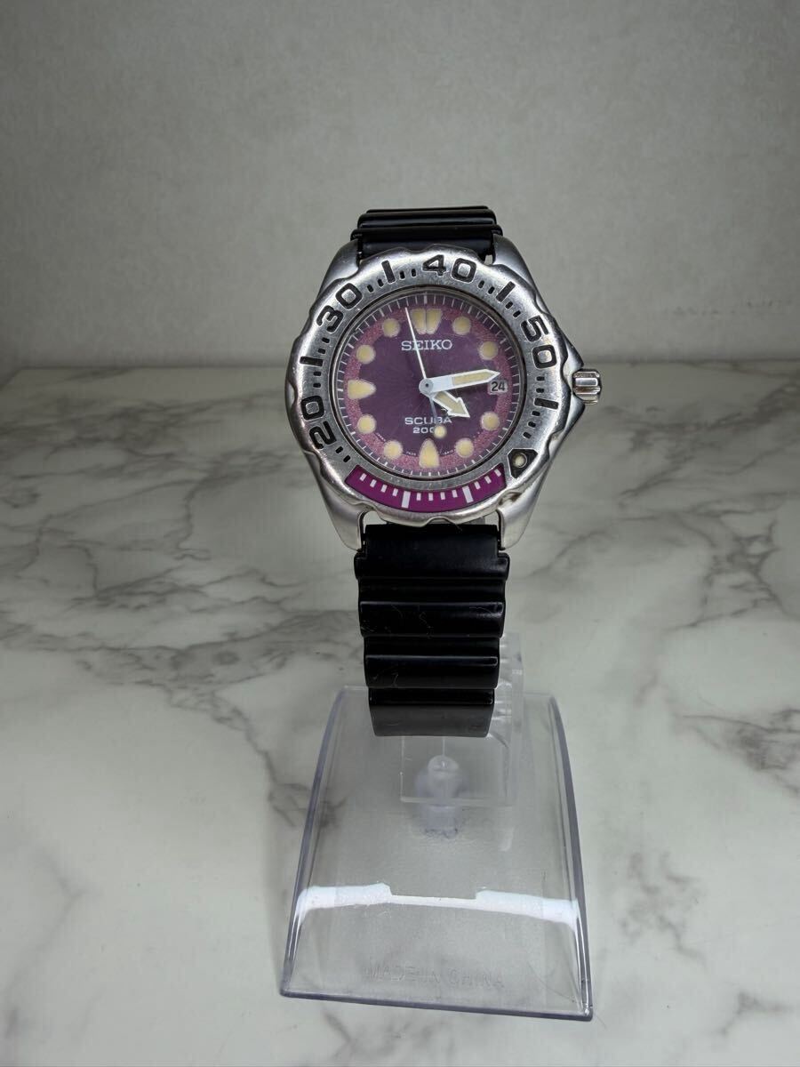 腕時計 SEIKO クォーツ デイト 200M スキューバ