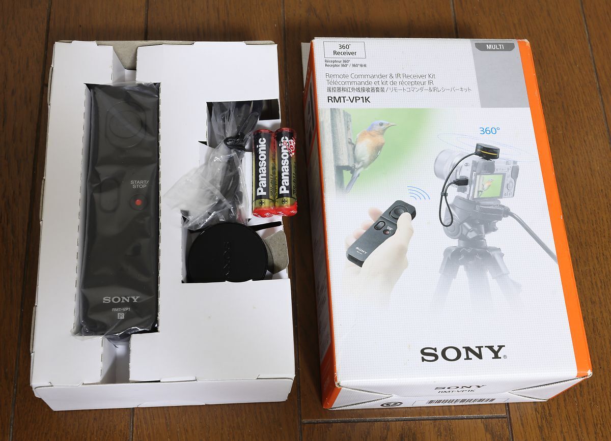 新品 SONY カメラ リモートコマンダー＆360度対応IRレシーバーキット RMT-VP1K