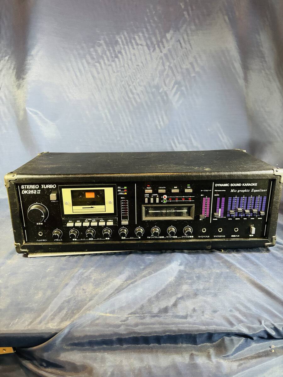 A09【STEREO TURBO DK252Ⅱ】FM/AMラジカセ 動作未確認品 ジャンク 部品取り